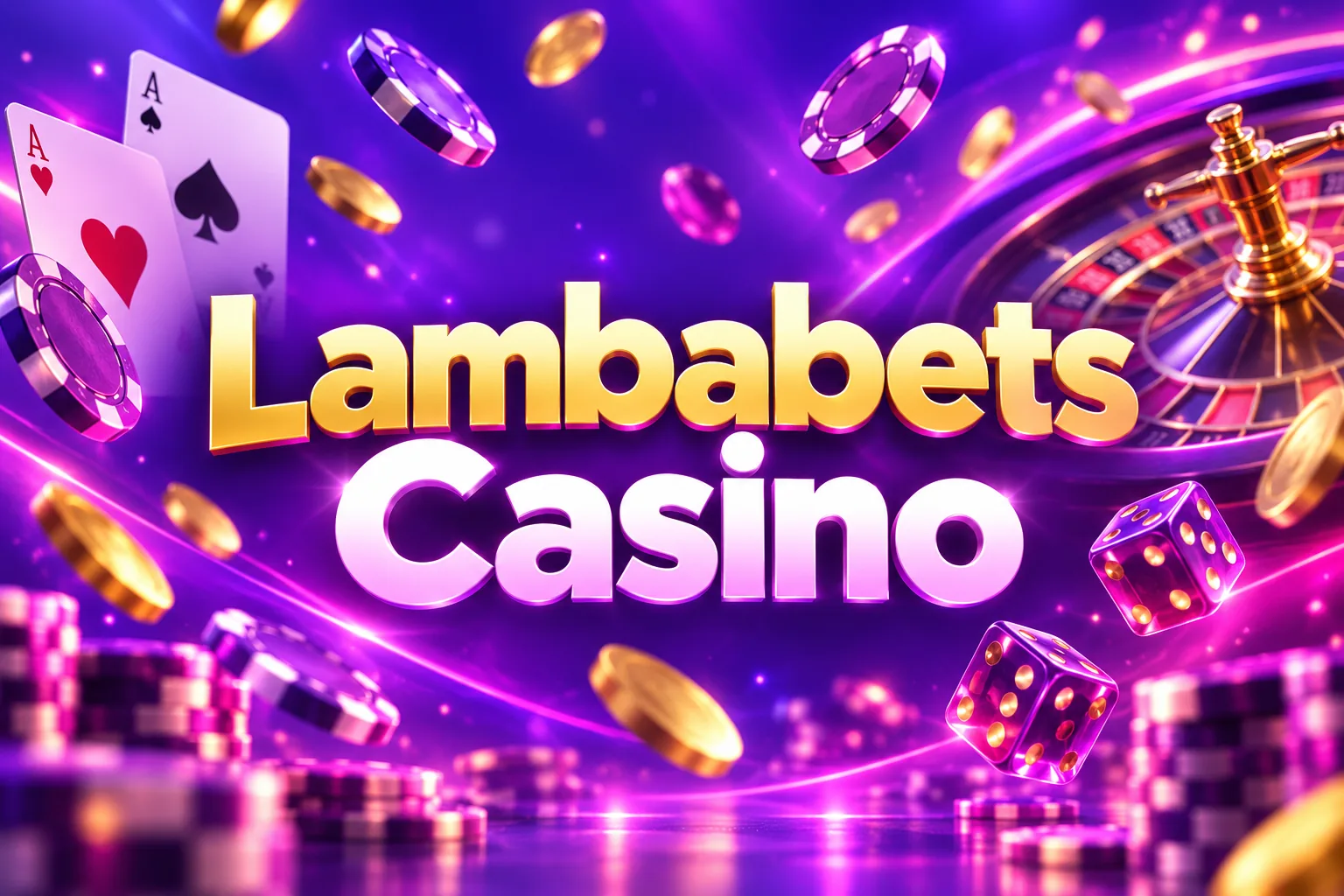 Lambabets Casino welcome offer banner showing 100% up to 500 euro and 200 free spins